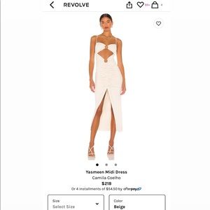 Camila Coelho cut out dress